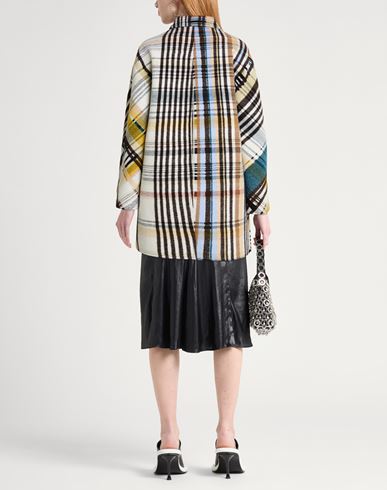 Woman Coat White Size 4 Wool, Cotton, Viscose