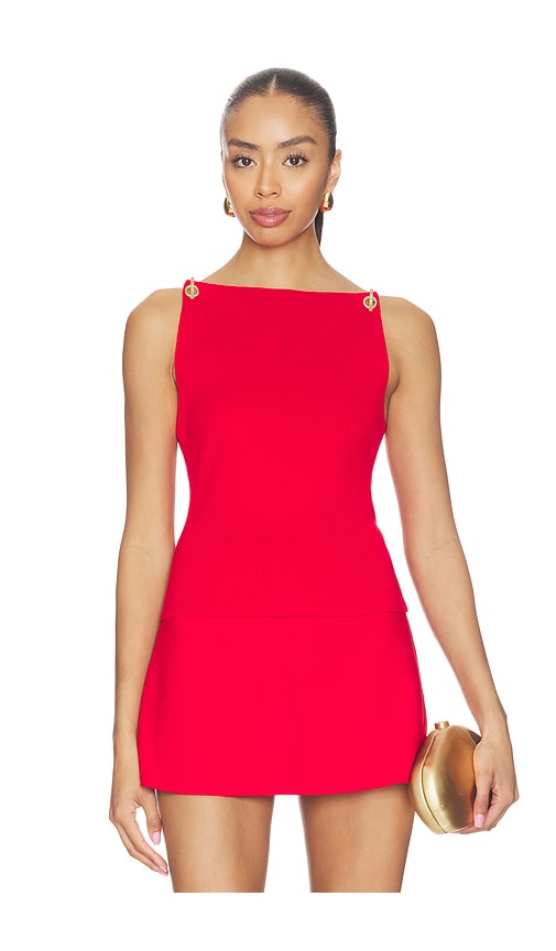 Cult Gaia Georgette Top in Red. - XS also in S