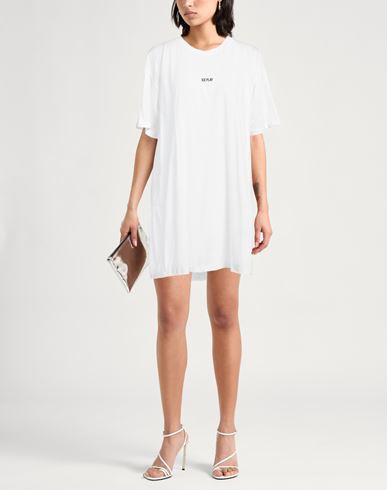Woman Mini dress White Size XS Cotton