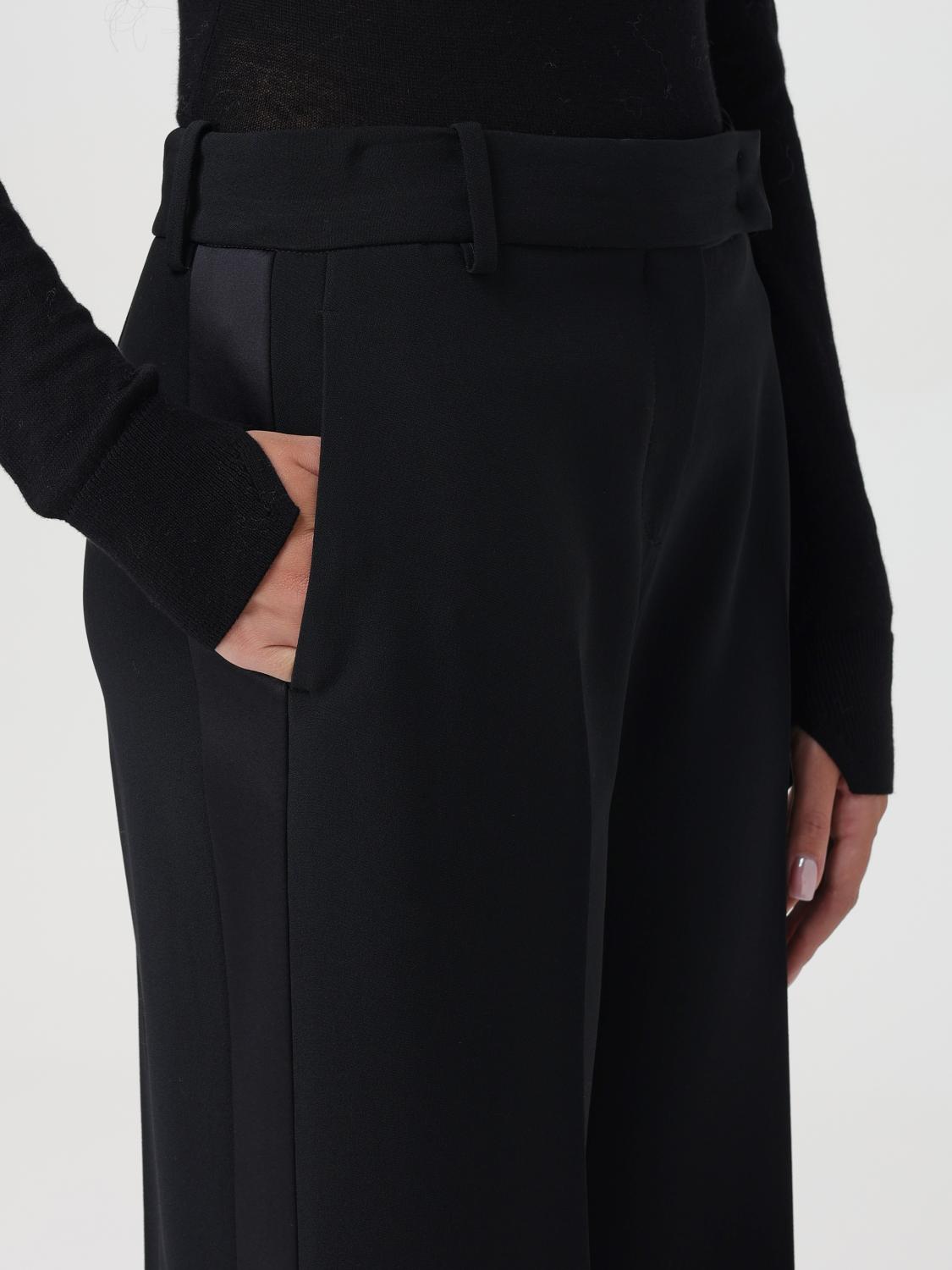 Wide-leg tailored trousers - Black