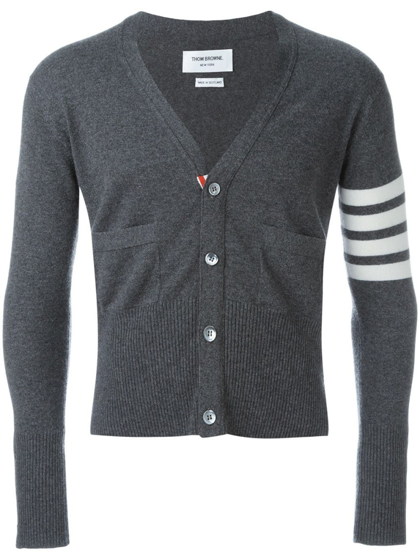 4-Bar Cashmere Cardigan