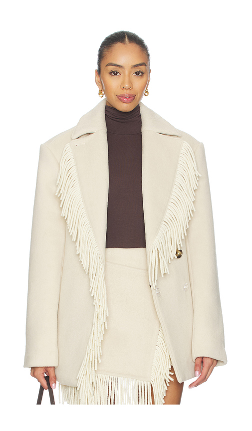 Lovers and Friends Whitney Coat in Cream. - M also in