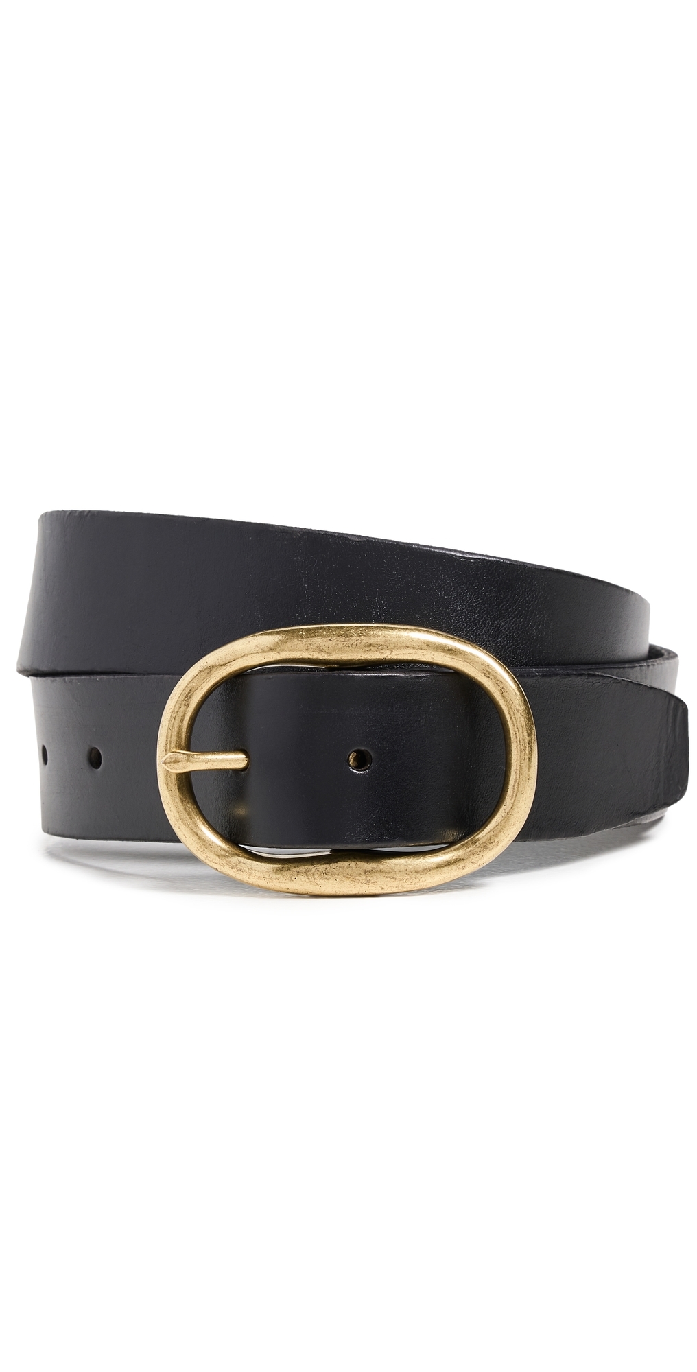 Oval Buckle Belt True Black
