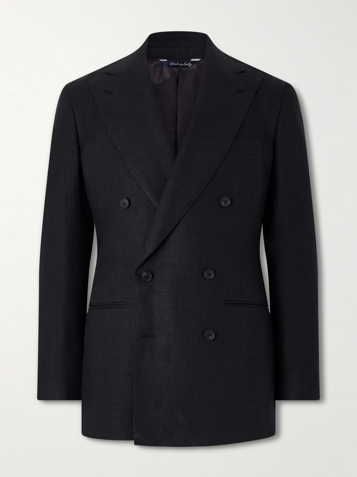Linen Double-Breasted Blazer