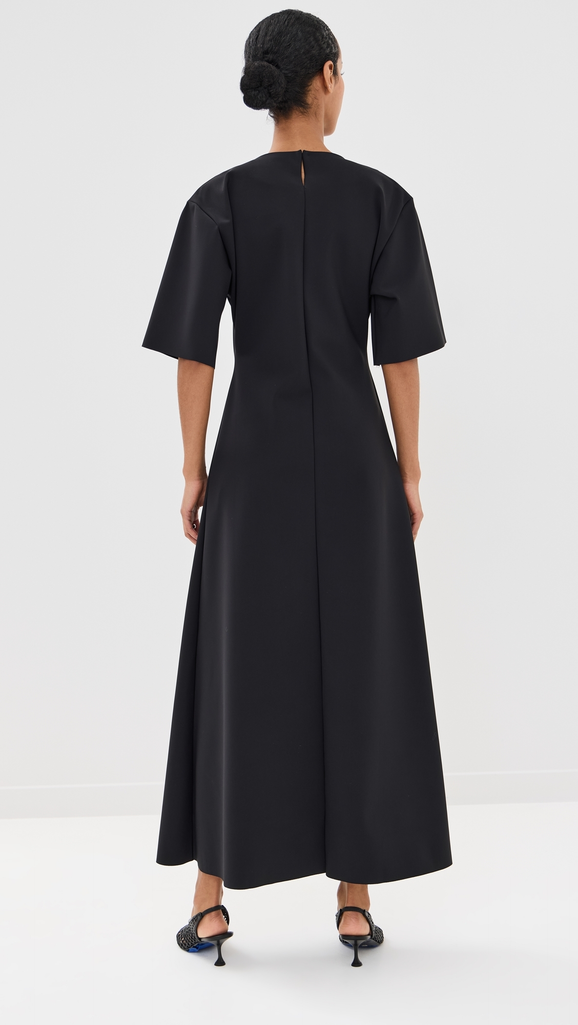 Modern Scuba Dress Black