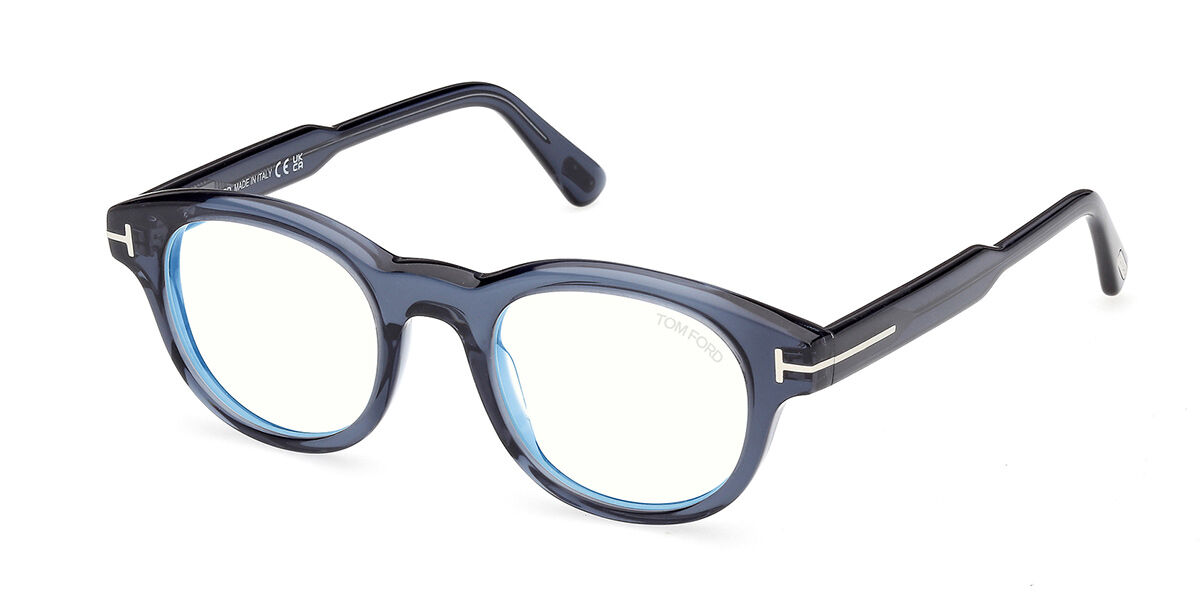 Tom Ford FT6121-B 090 Blue-Light Block Men's Eyeglasses Blue 47 - Blue Light Block Available