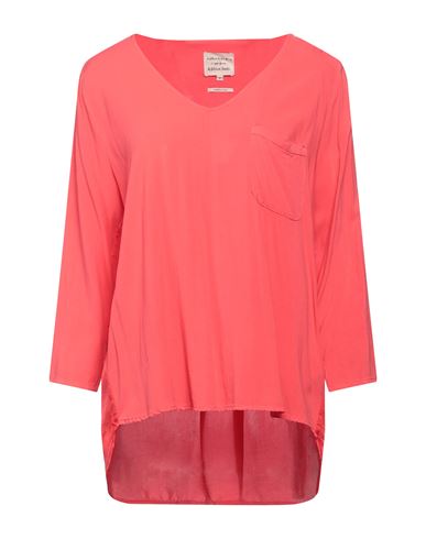 Woman Top Coral Size 6 Viscose, Cupro