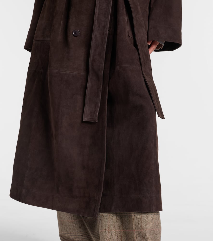 Róhe Belted suede wrap coat