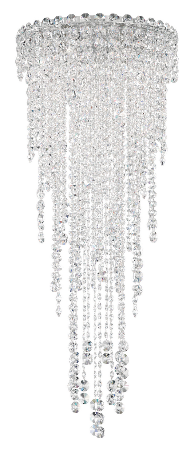Chantant 4-Light Flush Mount Ceiling Light in Stainless Stee