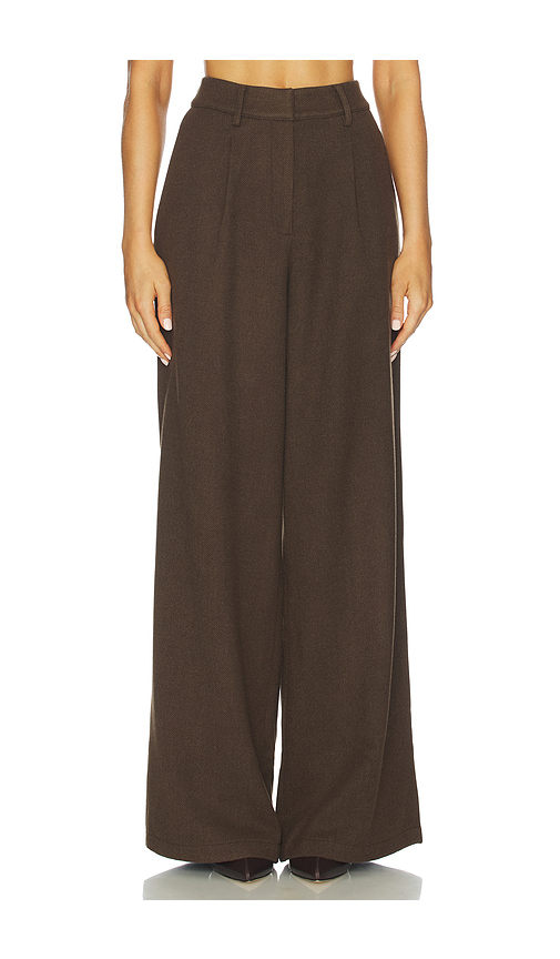 SAU LEE Neve Wool Pant in Espresso. 8 also , 10, 2