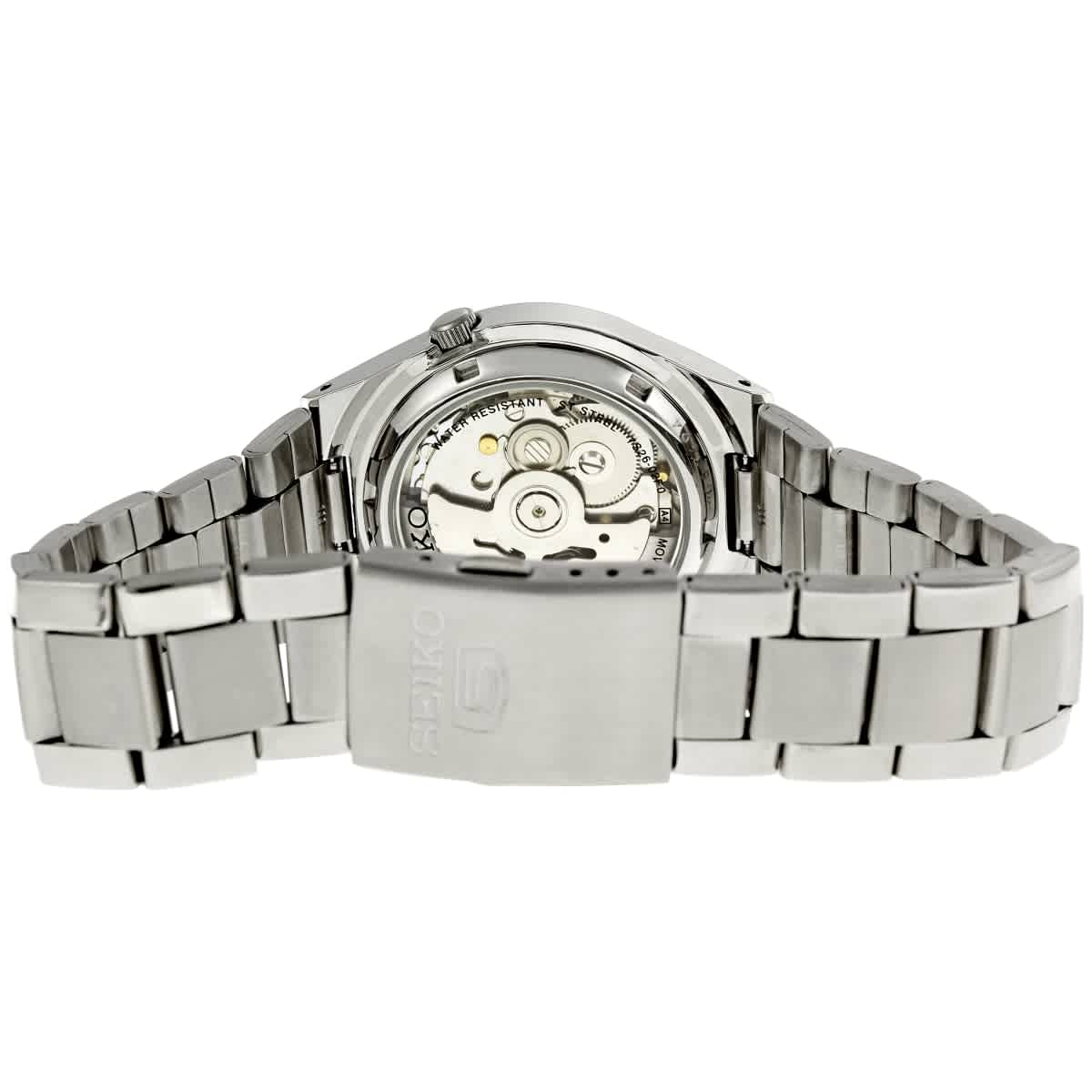 5 Black Dial Stainless Steel Mens Watch SNK623