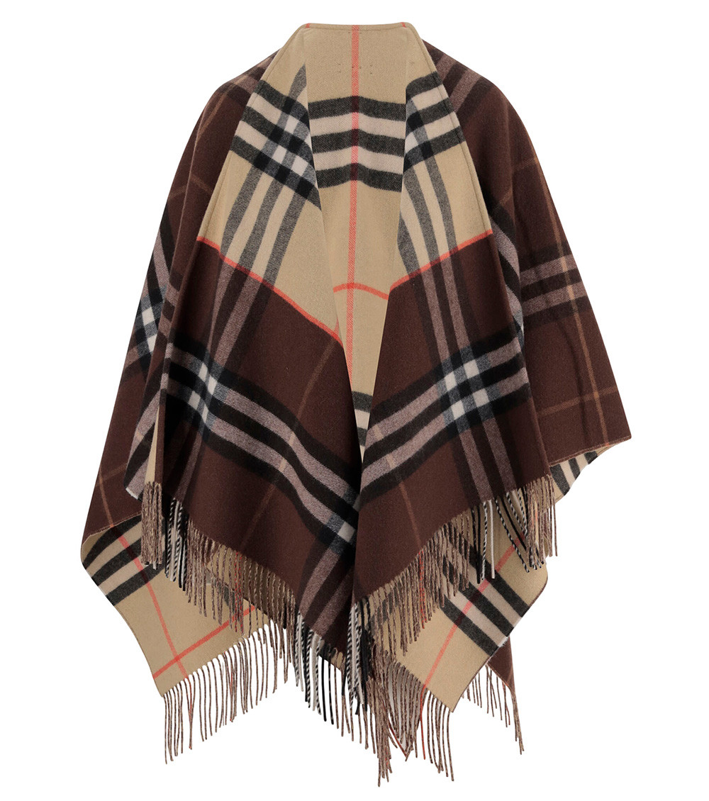Brown Check Trench Coat