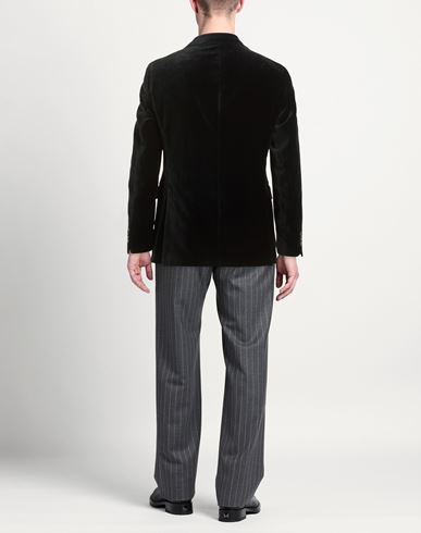 Man Blazer Black Size 40 Cotton, Cashmere