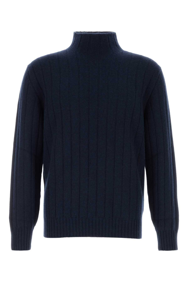 Navy Blue Knitted Sweaters