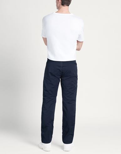 Man Pants Navy Size 40 Cotton, Elastane