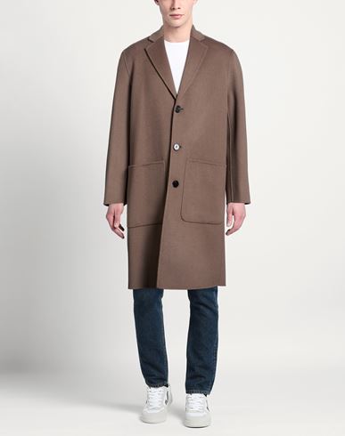Paltò Man Coat Taupe Size 36 Wool, Nylon