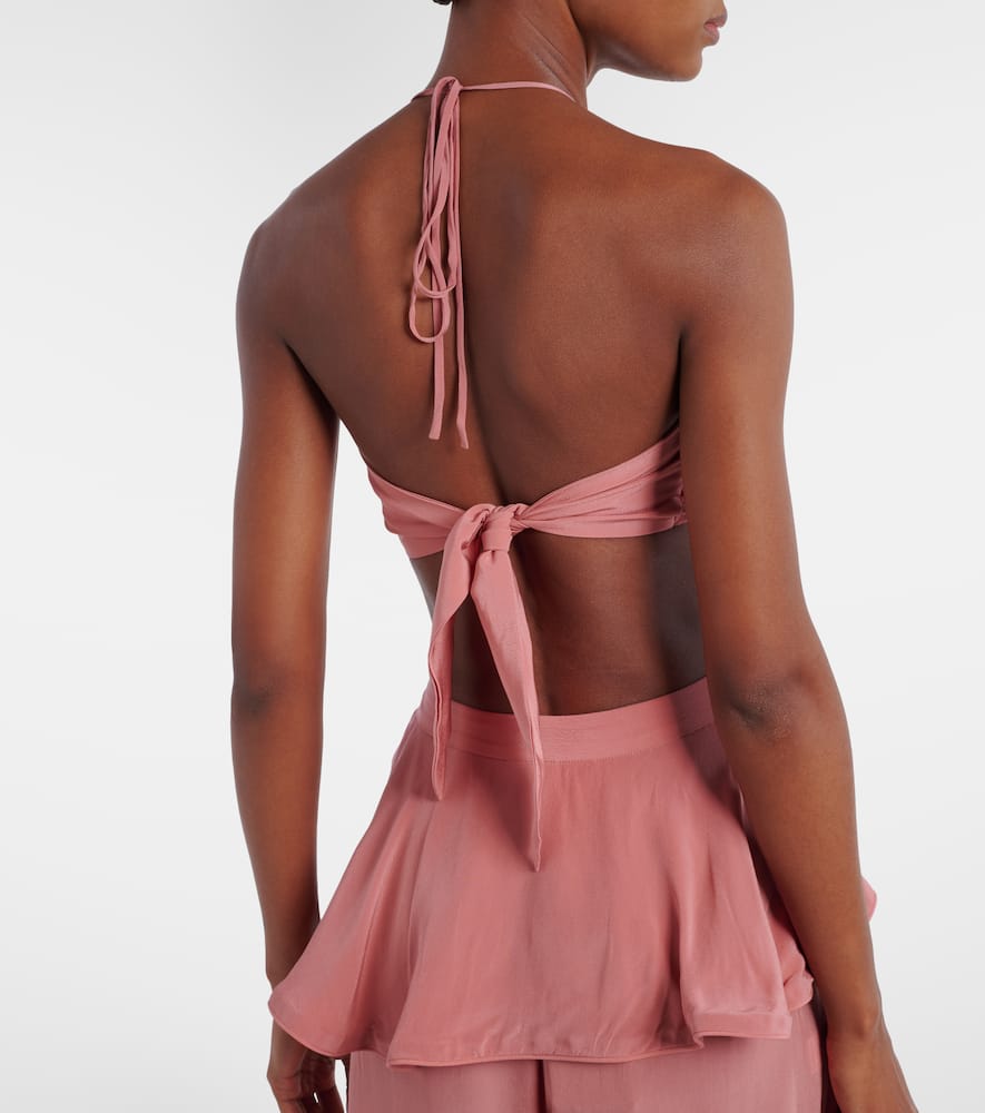 Halterneck bikini top
