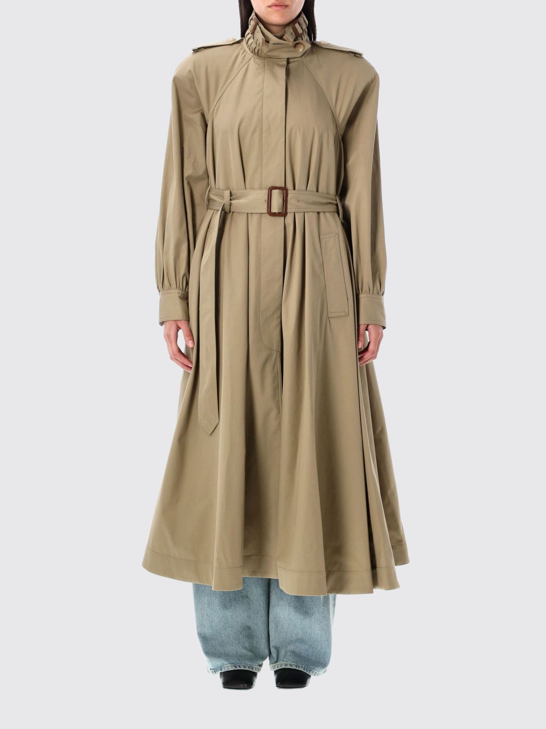 Chloé organic-cotton trench coat - Brown