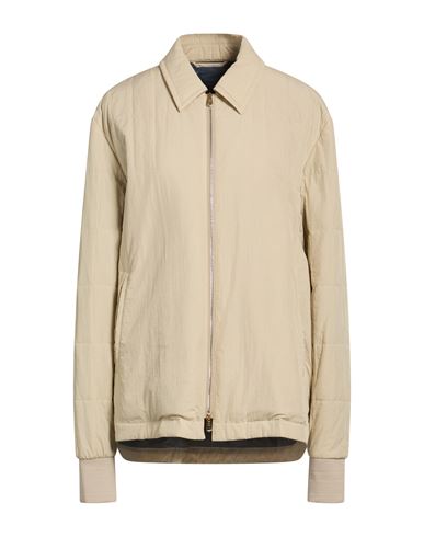 Woman Jacket Beige Size L Polyester, Polyamide, Elastane