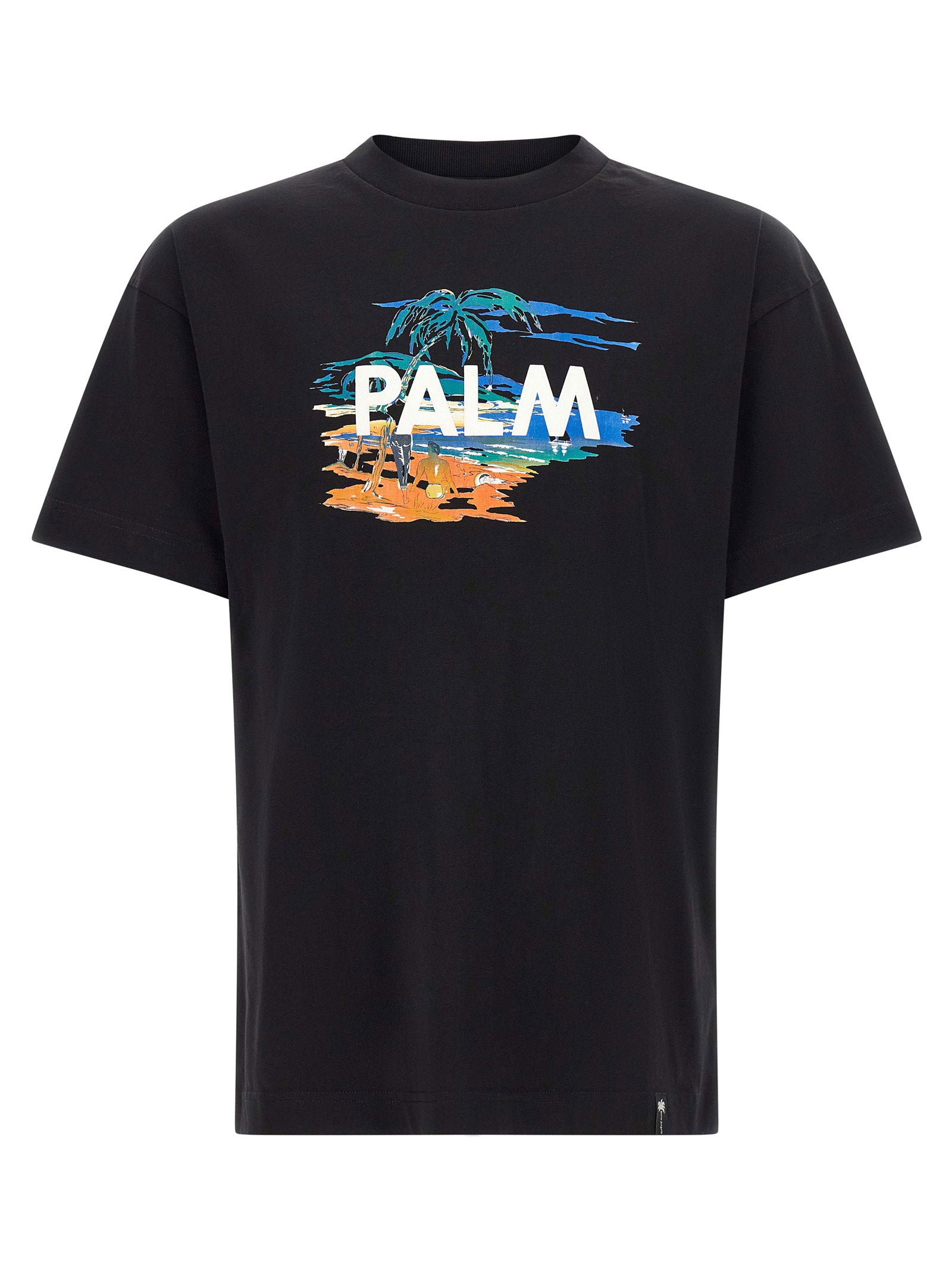 Graphic Print T-shirt — Black