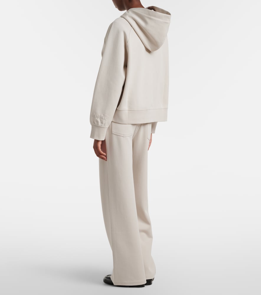 Brioso cotton-blend wide-leg pants
