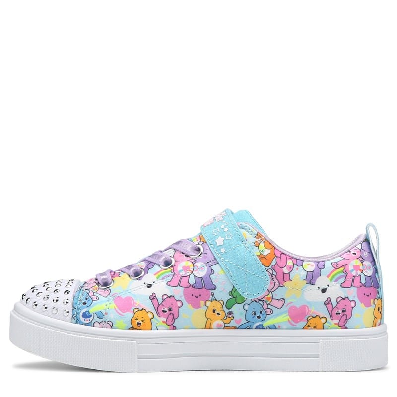 Kids' Care Bear Twinkle Sparks Light Up Sneaker Little Kid Shoes (Blue Multi Care Bear)