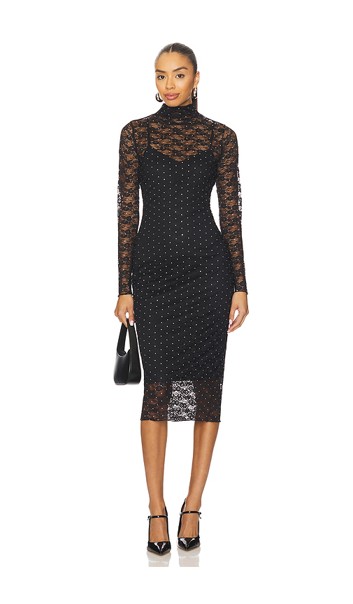 Steve Madden Vivienne Dress in Black. L. Also in S
