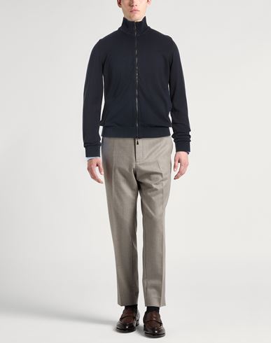 Man Cardigan Navy Size 38 Cotton