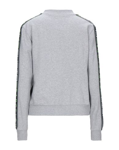 Woman Sweatshirt Grey Size S Cotton, Elastane