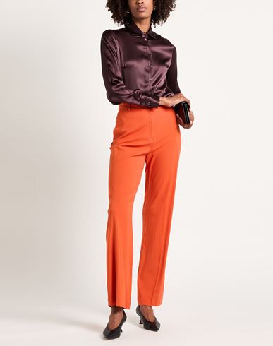Woman Pants Orange Size 2 Viscose, Elastane