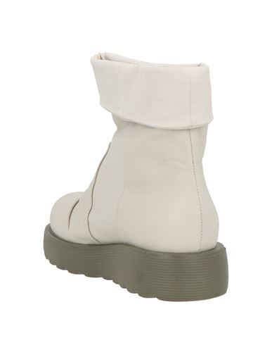 Woman Ankle boots Light grey Size 10 Leather