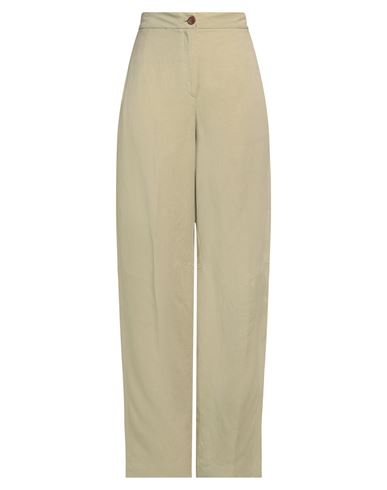 Woman Pants Sage green Size 8 Viscose, Linen