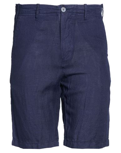Man Shorts & Bermuda Shorts Navy Size 30 Linen