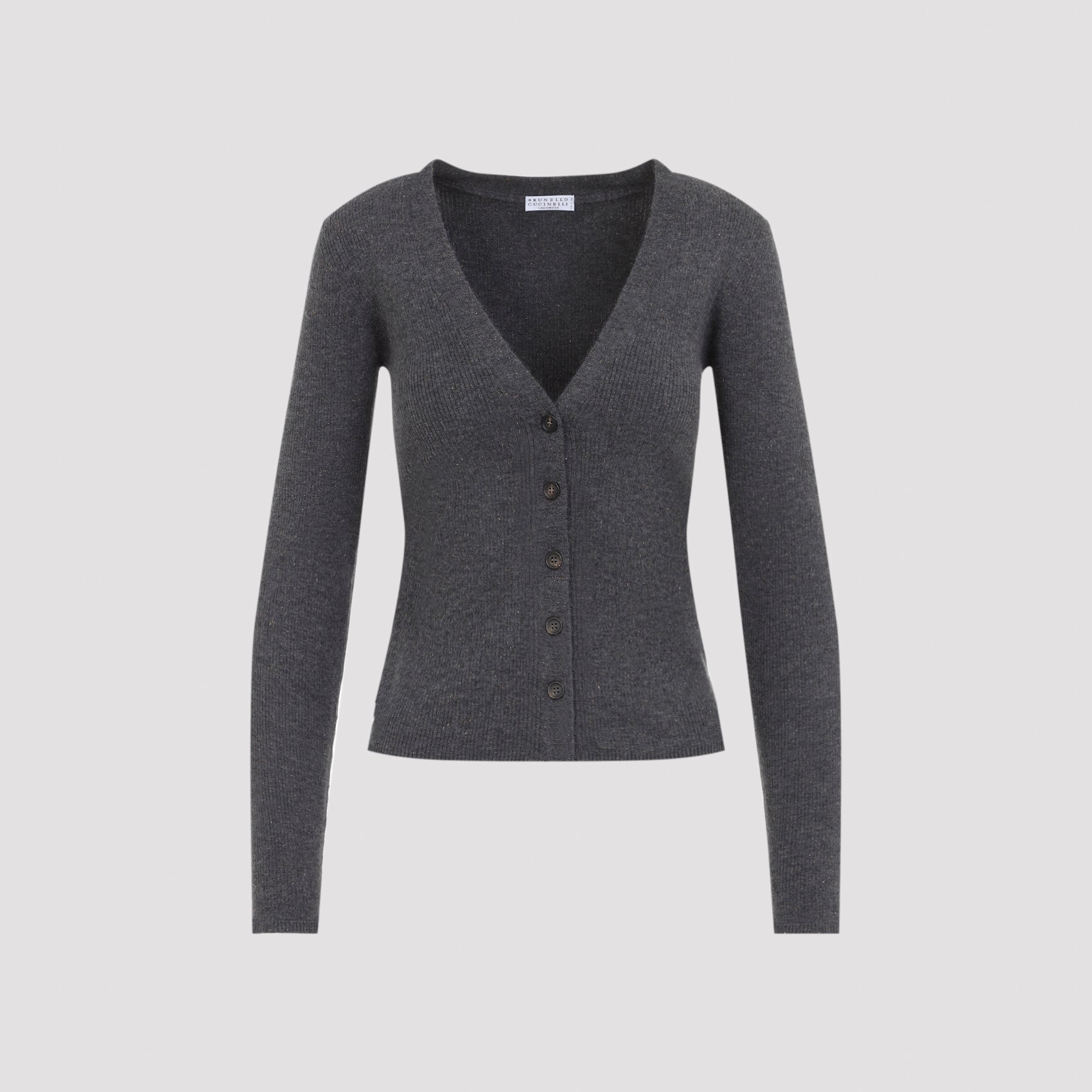 Cashmere Lurex Cardigan Sweater for Women