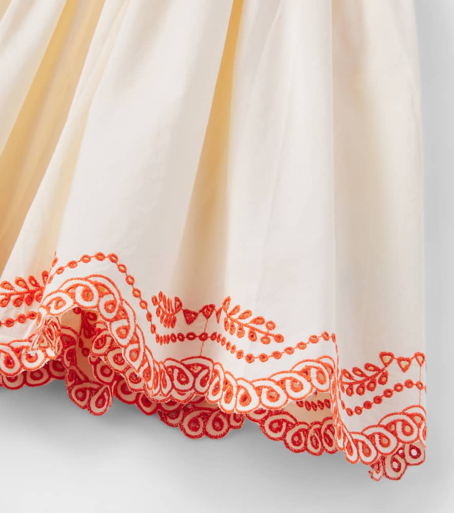 Clementine ruched cotton dress