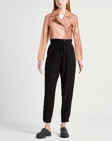 Woman Jacket Rose gold Size M Polyurethane, Viscose