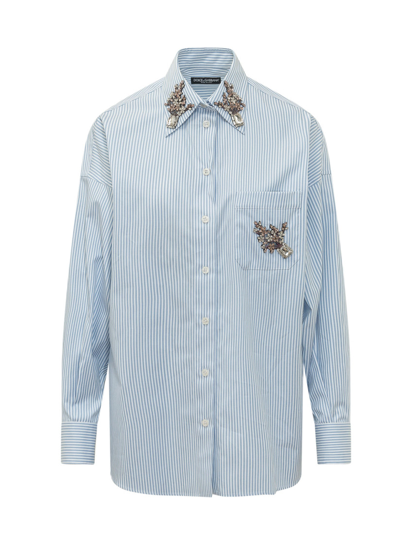 Striped Poplin Shirt