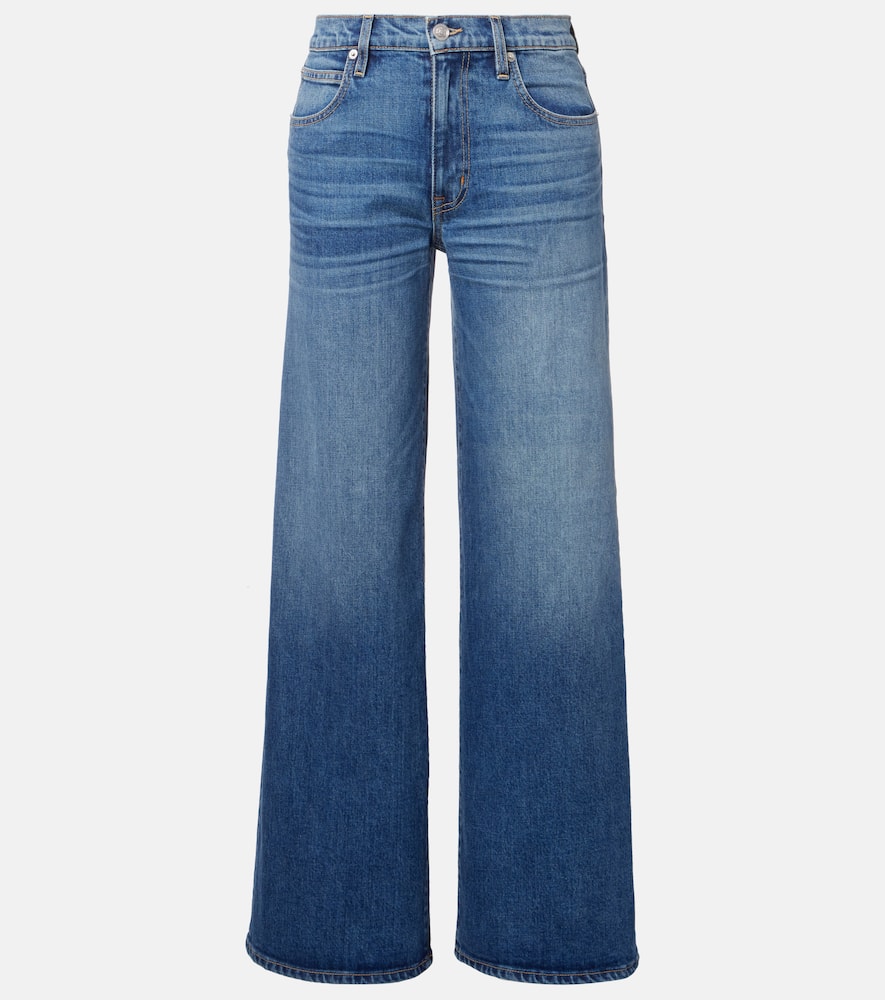 Selena mid-rise wide-leg jeans