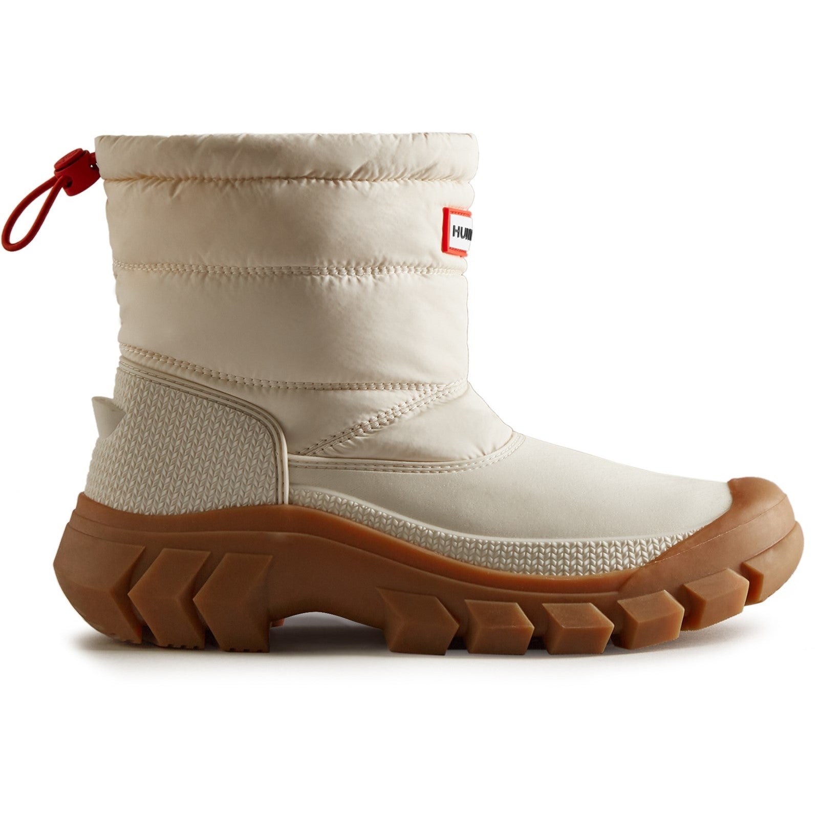 Hunter Womens Beige Wfs2108Wwu-Wwg Intrepid Short Snow Boot