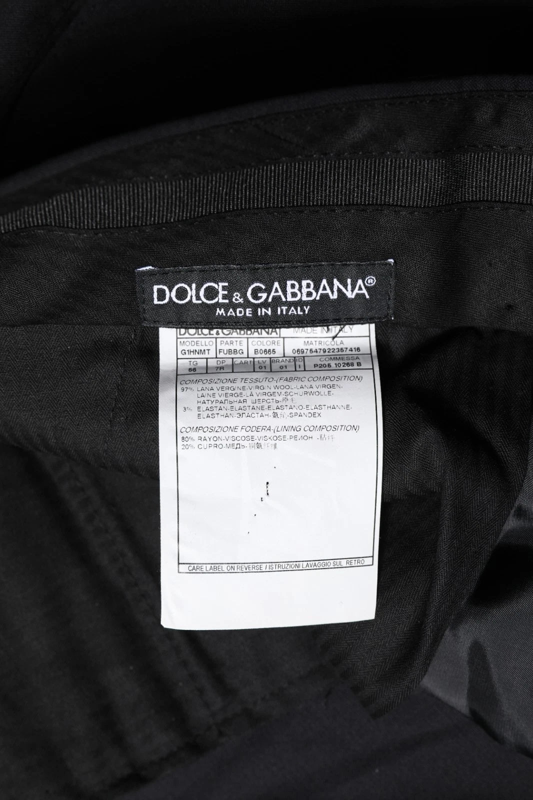 Virgin Wool Trousers — Black