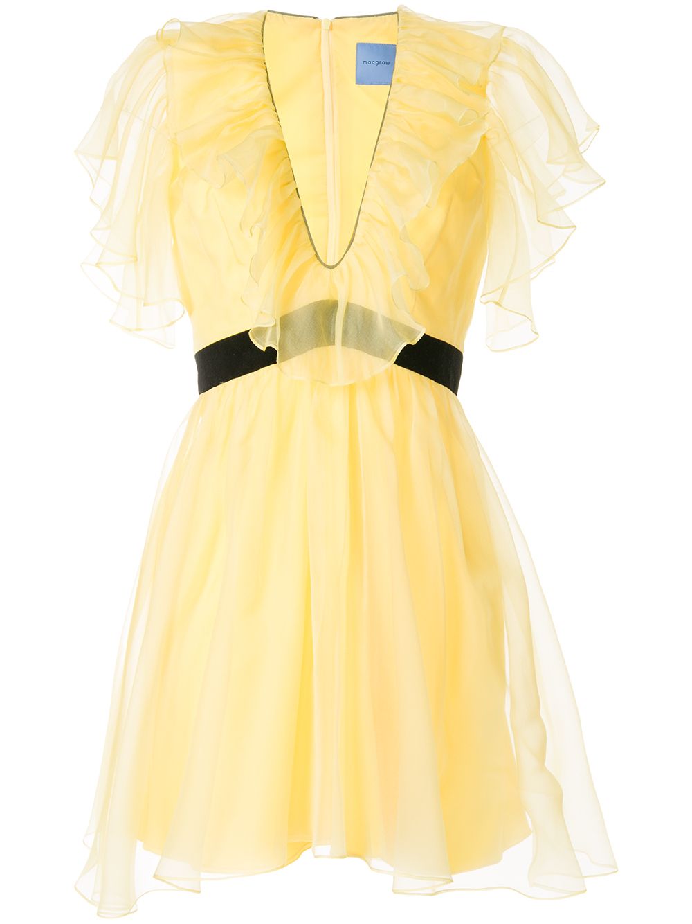 Sandpiper ruffled dress - Yellow