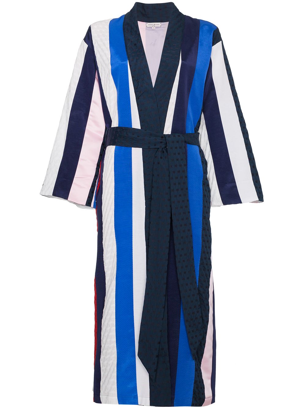 Striped midi robe - Multicolour