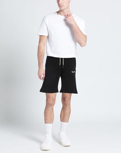 Man Shorts & Bermuda Shorts Black Size S Cotton, Polyester