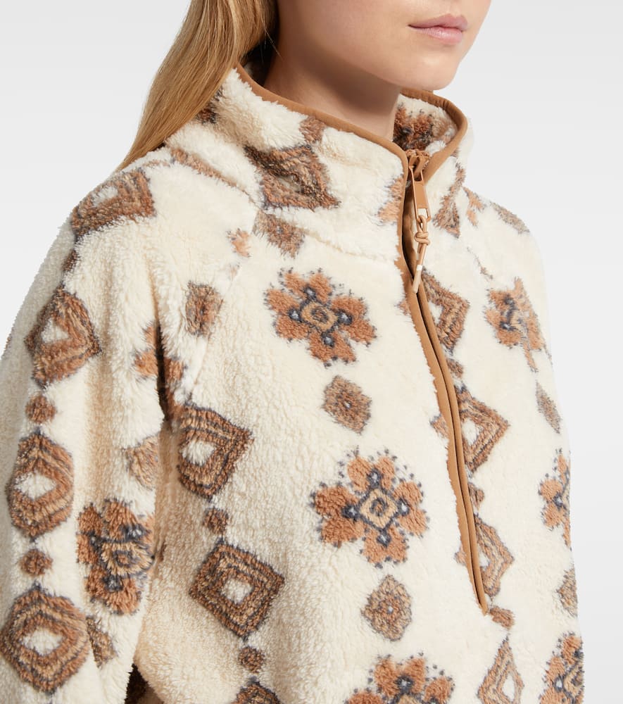Harlow printed teddy jacket