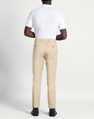 Man Pants Beige Size 28 Cotton, Elastane
