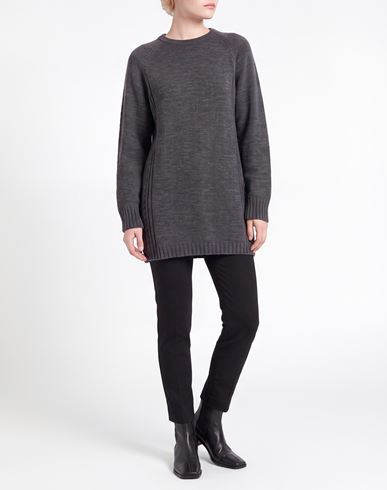 Woman Mini dress Grey Size M Acrylic, Wool, Viscose, Alpaca wool
