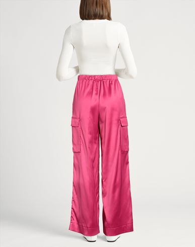 Hevò Woman Pants Fuchsia Size 4 Polyester, Elastane