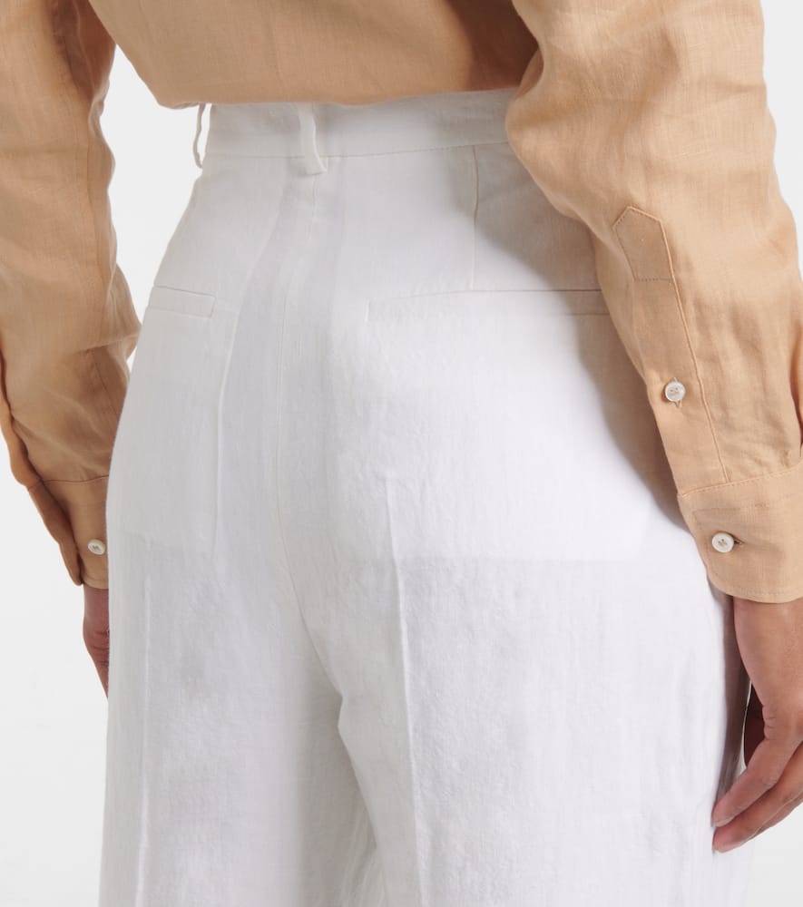 Gabrielle linen wide-leg pants