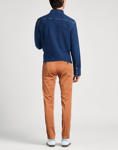 Man Pants Tan Size 32 Cotton, Elastane