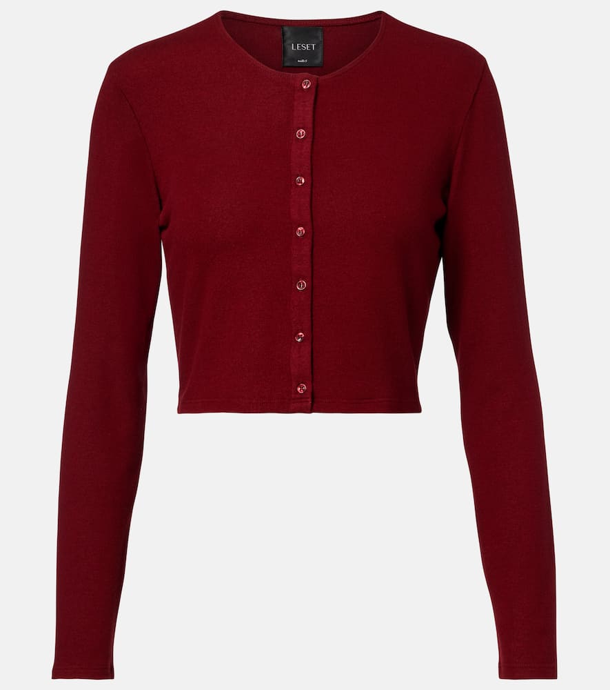 Lauren cropped jersey cardigan